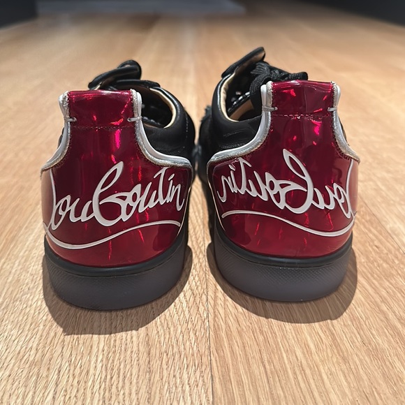 Christian Louboutin black Fun Louis Junior Soike sneakers. Worn 1x - Picture 2 of 5